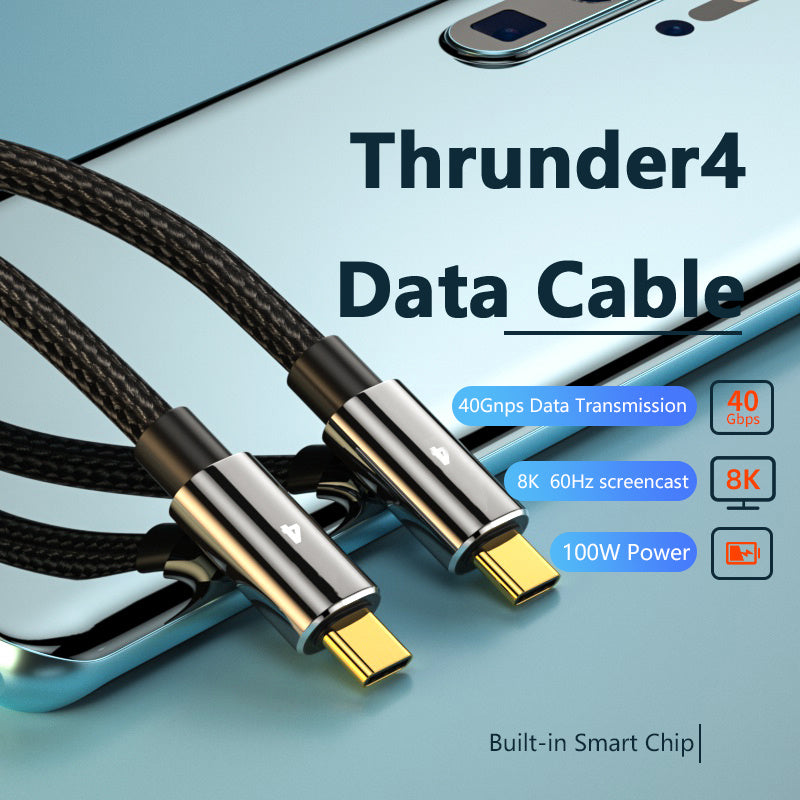 0.3m 40Gbps 8K 60Hz Thunderbolt 4 100W Fast Charging Data Cable 0.3m 40Gbps 8K 60Hz Thunderbolt 4 100W Fast Charging Data Cable